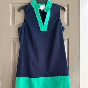Sail to Sable Navy and Green Dress